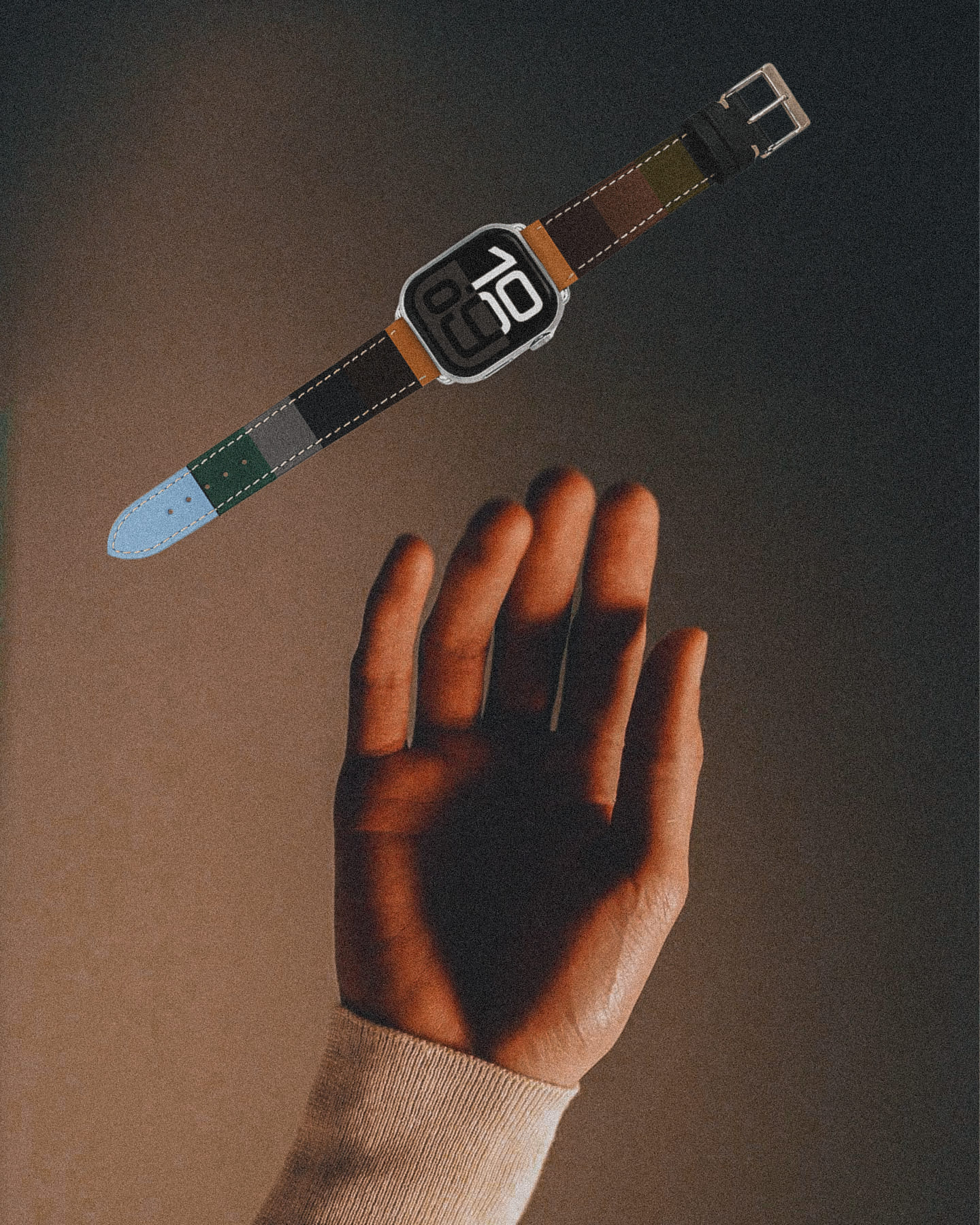 opalton apple watch braclet main multi couleur